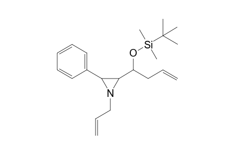 trans-1-Allyl-2-(1-tert-butyldimethylsilyloxy-3-butenyl)-3-phenylaziridine isomer