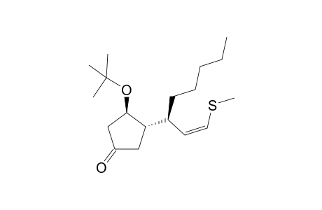 (1'R(*),2'Z,3R(*),4S(*))-3-t-butoxy-4-[3'-(methylthio)-1'-pentylprop-2'-enyl]cyclopentanone