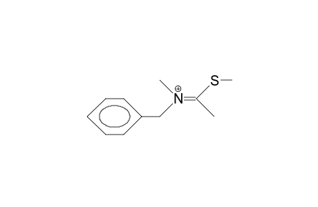 (E)-1-Methylthio-ethane 1-(N-benzyl-N-methyl)-iminium cation