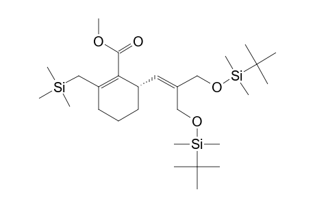 METHYL-(6S)-6-(3-(TERT.-BUTYLDIMETHYLSILYLOXY)-2-((TERT.-BUTYLDIMETHYLSILYLOXY)-METHYL)-PROP-1-EN-1-YL)-2-((TRIMETHYLSILYL)-METHYL-1-CYCLOHEXENECA