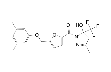 1-{5-[(3,5-dimethylphenoxy)methyl]-2-furoyl}-3-methyl-5-(trifluoromethyl)-4,5-dihydro-1H-pyrazol-5-ol