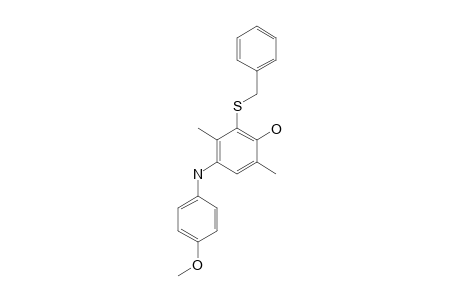 2-(BENZYLTHIO)-4-((4-METHOXYPHENYL)-AMINO)-3,6-DIMETHYLPHENOL