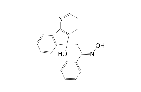 2-(5-Hydroxy-5H-indeno[1,2-b]pyridin-5-yl)-1-phenylethanone oxime