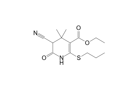 Ethyl 4,4-dimethyl-6-oxo-2-propylsulfanyl-5-cyano-1,4,5,6-tetrahydropyridine-3-carboxylate