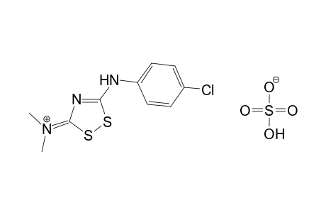 [5-(p-chloroanilino)-3H-1,2,4-dithiazol-3-ylidene]dimethylammonium hydrogen sulfate