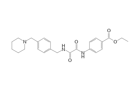 Benzoic acid, 4-[[1,2-dioxo-2-[[[4-(1-piperidinylmethyl)phenyl]methyl]amino]ethyl]amino]-, ethyl ester