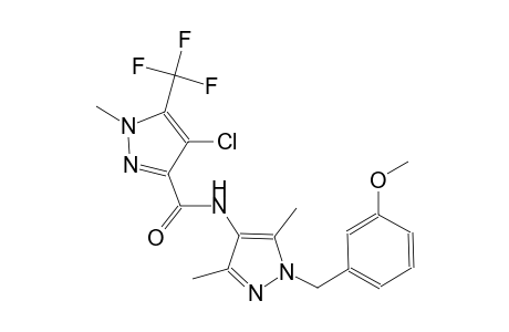 4-chloro-N-[1-(3-methoxybenzyl)-3,5-dimethyl-1H-pyrazol-4-yl]-1-methyl-5-(trifluoromethyl)-1H-pyrazole-3-carboxamide
