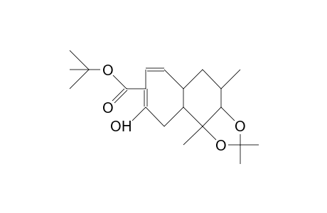 (7R)-3,10,11-Trihydroxy-9,11-dimethyl-bicyclo(5.4.0)undeca-3,5-diene-4-carboxylic acid, tert-butyl ester 10,11-acetonide