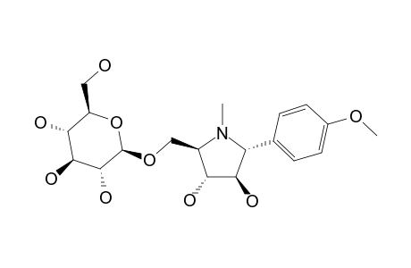 #2;CODONOPILOSIDE-A;CODONOPSINOL-C-1-O-BETA-D-GLUCOPYRANOSIDE;(2R,3R,4R,5R)-2-(HYDROXYMETHYL)-5-(4-METHOXYPHENYL)-PYRROLIDINE-3,4-DIOL-1-O-BETA-D-GLUCOPYRANOS
