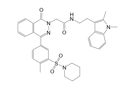 2-phthalazineacetamide, N-[2-(1,2-dimethyl-1H-indol-3-yl)ethyl]-1,2-dihydro-4-[4-methyl-3-(1-piperidinylsulfonyl)phenyl]-1-oxo-