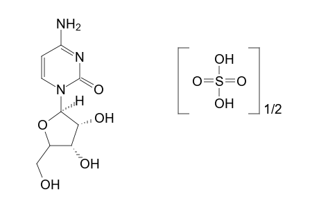 cytidine, sulfate(2.1) (salt)