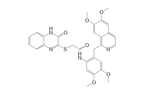 acetamide, 2-[(3,4-dihydro-3-oxo-2-quinoxalinyl)thio]-N-[2-[(6,7-dimethoxy-1-isoquinolinyl)methyl]-4,5-dimethoxyphenyl]-