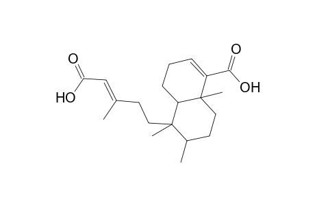1-Naphthalenecarboxylic acid, 5-(4-carboxy-3-methyl-3-butenyl)-3,4,4a,5,6,7,8,8a-octahydro-5,6,8a-trimethyl-