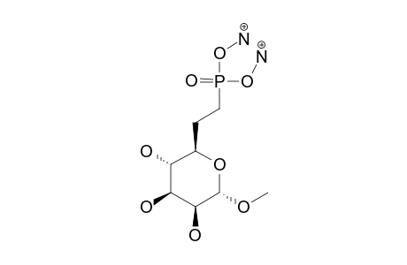 METHYL-6-DEOXY-6-PHOSPHONOMETHYL-ALPHA-D-MANNOPYRANOSIDE-BIS-(AMMONIUM)-SALT