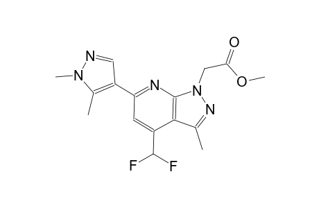 1H-pyrazolo[3,4-b]pyridine-1-acetic acid, 4-(difluoromethyl)-6-(1,5-dimethyl-1H-pyrazol-4-yl)-3-methyl-, methyl ester