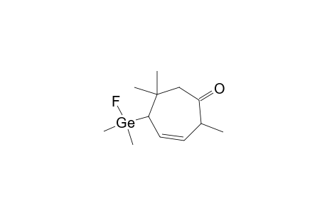 5-[fluoranyl(dimethyl)germyl]-2,6,6-trimethyl-cyclohept-3-en-1-one