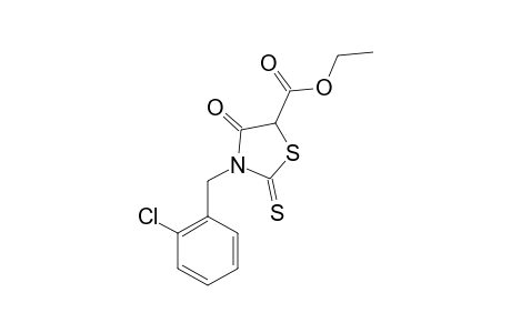 ETHYL-3-(2-CHLOROBENZYL)-4-OXO-2-THIOXO-1,3-THIAZOLANE-5-CARBOXYLATE