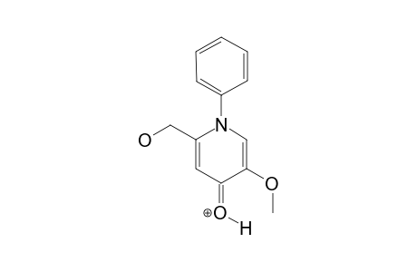 5-methoxy-2-methylol-1-phenyl-pyridin-1-ium-4-ol
