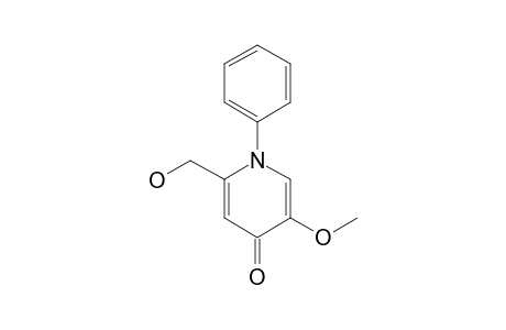 2-HYDROXYMETHYL-5-METHOXY-1-PHENYL-4-PYRIDONE