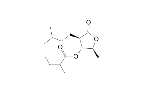 (2S,3R,4R)-4-Isopentyl-2-methyl-5-oxotetrahydrofuran-3-yl 2-methylbutanoate