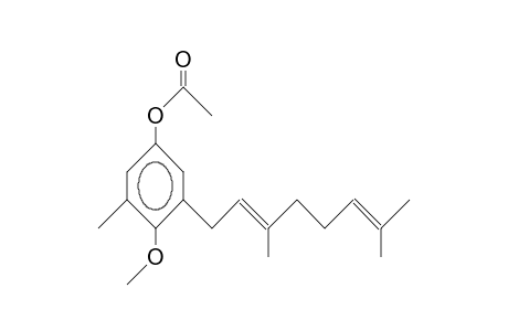 4-Acetoxy-2-(3',7'-dimethyl-octa-2',6'-dienyl)-1-methoxy-6-methyl-benzene