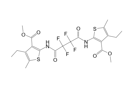 methyl 4-ethyl-2-[(4-{[4-ethyl-3-(methoxycarbonyl)-5-methyl-2-thienyl]amino}-2,2,3,3-tetrafluoro-4-oxobutanoyl)amino]-5-methyl-3-thiophenecarboxylate