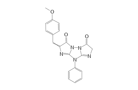 2-(4-Methoxybenzylidene)-9-phenyl-2H-diimidazo[1,2-b:2',1'-e][1,2,4]triazole-3,6(7H,9H)-dione