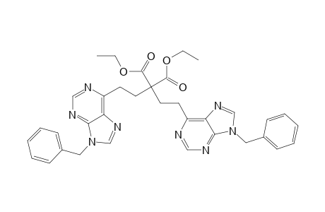 2,2-bis[2-(9-benzylpurin-6-yl)ethyl]malonic acid diethyl ester