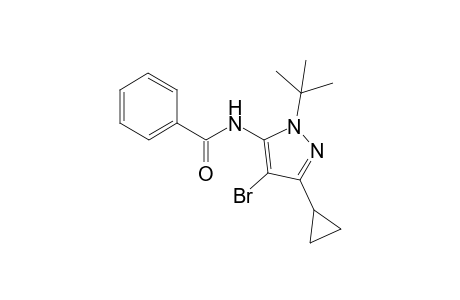 N-(4-bromo-1-1tert-butyl-3-cyclopropylpyrazol-5-yl)benzamide