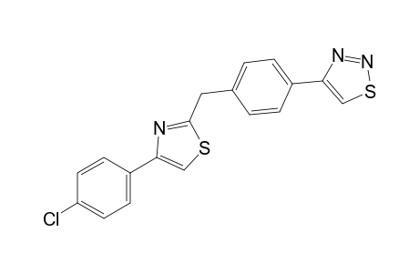 4-{alpha-[4-(p-chlorophenyl)-2-thiazolyl]-p-tolyl}-1,2,3-thiadiazole