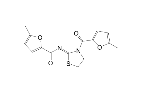 5-methyl-N-[(2Z)-3-(5-methyl-2-furoyl)-1,3-thiazolidin-2-ylidene]-2-furamide
