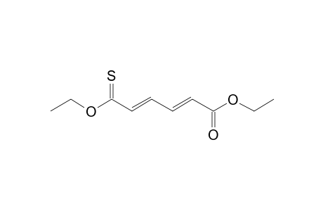 (2E,4E)-6-ethoxy-6-thioxo-hexa-2,4-dienoic acid ethyl ester