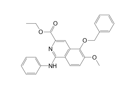 5-(Benzyloxy)-3-(ethoxycarbonyl)-6-methoxy-1-(phenyl-amino)isoquinoline