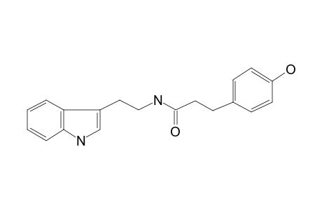 Tryptamine, N-[4-hydroxyhydrocinnamoyl]-