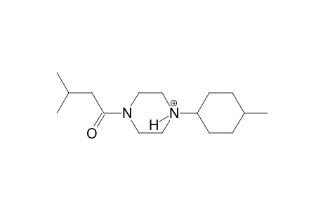 1-(3-methylbutanoyl)-4-(4-methylcyclohexyl)piperazin-4-ium