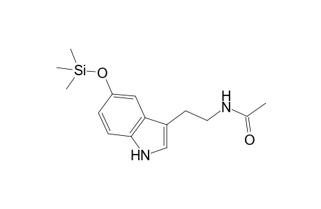 N-acetyl-5-hydroxytryptamine, 1TMS