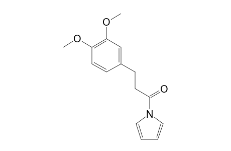 3-(3,4-DIMETHOXYPHENYL)-PROPANOYLPYRROLE