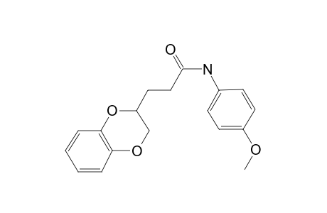 3-(2,3-Dihydro-1,4-benzodioxin-2-yl)-N-(4-methoxyphenyl)propanamide