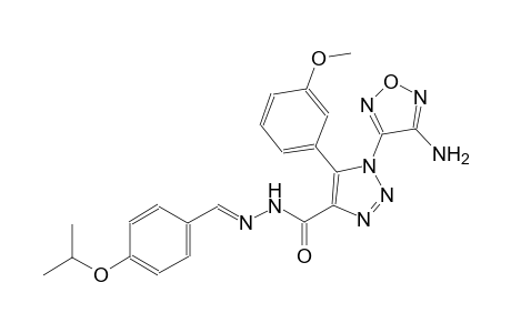 1-(4-amino-1,2,5-oxadiazol-3-yl)-N'-[(E)-(4-isopropoxyphenyl)methylidene]-5-(3-methoxyphenyl)-1H-1,2,3-triazole-4-carbohydrazide