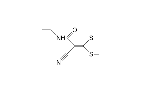 N-Ethyl-2-cyano-3,3-dimethylthio-acrylamide