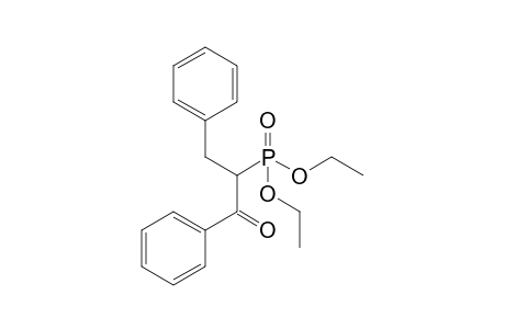 2-Diethoxyphosphoryl-1,3-diphenyl-1-propanone