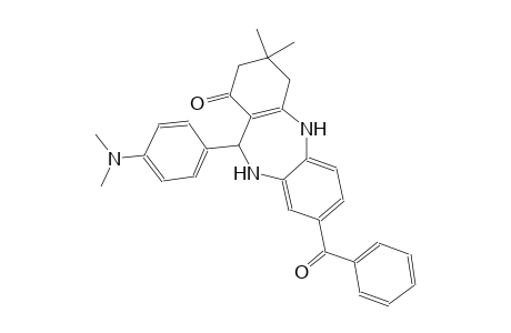 8-benzoyl-11-[4-(dimethylamino)phenyl]-3,3-dimethyl-2,3,4,5,10,11-hexahydro-1H-dibenzo[b,e][1,4]diazepin-1-one