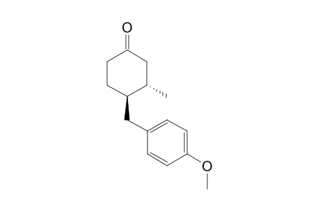 trans-3-Methyl-4-(4-methoxybenzyl)cyclohexanone