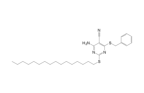 4-Amino-6-benzylthio-2-n-cetylthio-5-cyano-pyrimidine