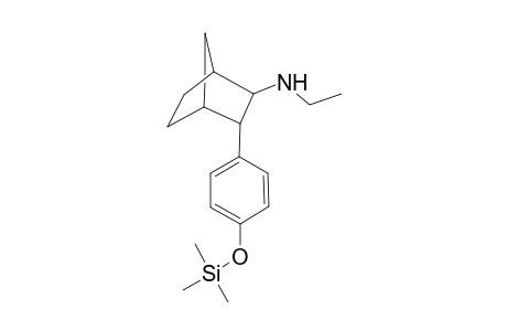 2-(Ethylamino)-3-(p-hydroxyphenyl)-bicyclo[2.2.1]heptane - O-(Trimethylsilyl) derivative
