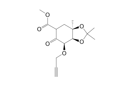 (1RS,3R,5R)-METHYL-4,5-ISOPROPYLIDENEDIOXY-5-METHYL-2-OXO-3-[PROP-2-YNYL)-OXY]-CYCLOHEXANE-1-CARBOXYLATE