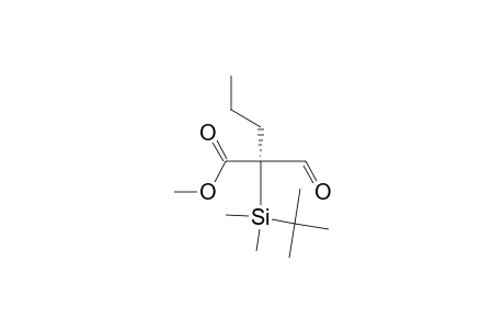 Methyl R-(-)-2-(t-butyldimethylsilyl)-2-formylpentanoate
