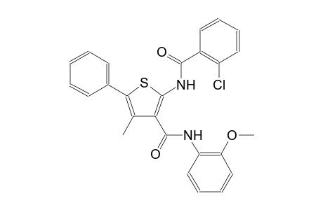 2-[(2-chlorobenzoyl)amino]-N-(2-methoxyphenyl)-4-methyl-5-phenyl-3-thiophenecarboxamide