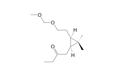 1-[(1-S,3-R)-2,2-DIMETHYL-3-(2-METHOXYMETHYLOXYETHYL)-CYCLOPROPYL]-2-BUTANONE