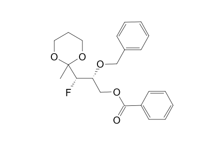 2-(1,3-DIOXANE)-3-DEOXY-3-FLUORO-4-O-BENZYL-5-O-BENZOYL-D-XYLULOSE